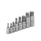 [EU Stock] 10pc clé à douille 1/2 douilles multi-dents internes jeu de douilles M4-M18 Allen Hex Cliquet Enroulé M-Sleeve Drive Socket
