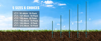 Poteau de clôture SucceBuy en forme de T, poteau métallique robuste, piquet en acier résistant pour jardin, pelouse, ferme, clôture extérieure en fil de fer