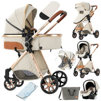 Poussette bébé 3 en 1 poussette légère pour nouveau-nés voyage pliable bébé voitures infantile poussette landau siège auto bébé