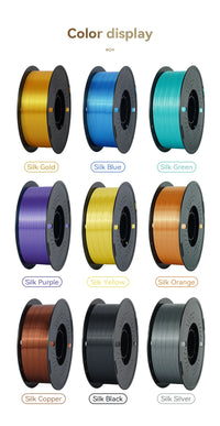 KEEPANG – Filament d'imprimante 3D PLA en soie, 5KG, Filaments de couleurs simples/doubles/Triples, 2.2LBS, 1KG/rouleau, 1.75mm ± 0.02MM, matériau d'impression 3D