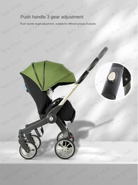 STOCK ue 4in1 bébé poussette bidirectionnelle multifonctionnelle nouveau-né bébé poussette 3in1 pliable panier type siège léger voyage landau