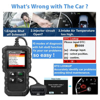 LAUNCH X431 CR3001 Outil de diagnostic OBD2 complet pour voiture, lecteur de codes professionnel, scanner, vérification moteur, mise à jour gratuite pk ELM32