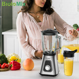 Mélangeur de smoothie BioloMix 1300 W avec pot en verre de 1,5 L, mélangeurs personnels combinés pour boissons aux fruits surgelés, sauces