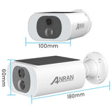 ANRAN 2K caméra de sécurité solaire 3/5MP extérieur sans fil 2.4G WIFI caméra batterie caméra projecteur couleur Vision nocturne ne peut pas ajouter NVR