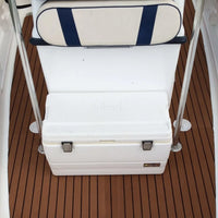 Plancher auto-adhésif en mousse de teck de 2.4M, revêtement de sol marin en mousse EVA, feuille de pont de bateau en Faux, accessoires marron noir