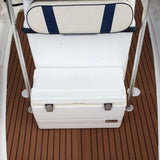 Plancher auto-adhésif en mousse de teck de 2.4M, revêtement de sol marin en mousse EVA, feuille de pont de bateau en Faux, accessoires marron noir