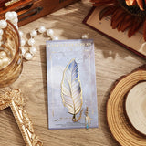 Marque page métal plume