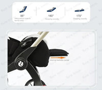 STOCK ue 4in1 bébé poussette bidirectionnelle multifonctionnelle nouveau-né bébé poussette 3in1 pliable panier type siège léger voyage landau