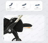 STOCK ue 4in1 bébé poussette bidirectionnelle multifonctionnelle nouveau-né bébé poussette 3in1 pliable panier type siège léger voyage landau