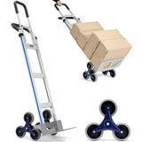 SucceBuy Chariot d'escalade pour escaliers de 550 lb, chariot à main robuste avec double poignées, cadre de camion pour entrepôt, shopping, aéroport