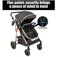 Poussette légère Magic ZC, poussette bébé 3 en 1, landau pour bébé, poussette légère en PU 3 en 1