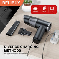 BELIBUY aspirateur de voiture aspirateur Portable appareil ménager haute puissance Mini nettoyeur sans fil aspirateur de tapis