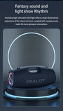 Haut-parleurs sans fil Zealot S78 100W, technologie DSP, lumière de rêve, haut-parleur de subwoofer portable extérieur, double appairage, 24000mAh.