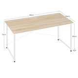 Bureau d'ordinateur WOLTU avec structure en métal, table de travail moderne et spacieuse pour la maison, le bureau ou la chambre. Idéal pour écrire, étudier ou jouer.