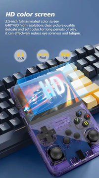 Console de jeux vidéo portable R36S/R36H, système Linux, écran IPS 3,5 pouces, lecteur vidéo rétro de poche, cadeau idéal pour Noël