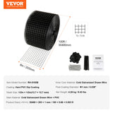 Kit de protection anti-oiseaux et autres nuisibles pour panneaux solaires SucceBuy, enroulable, avec fixations en acier inoxydable, revêtement PVC antirouille et maille métallique.
