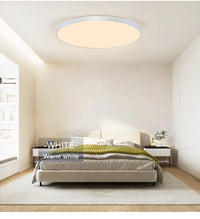 MARPOU LED plafonnier 80W 50W moderne Dimmable lampe intelligente avec télécommande plafonnier pour salon salle de bain cuisine