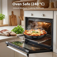 Ensemble de poêles à frire avec revêtement en céramique, ensemble de poêles à induction pour toutes les plaques de cuisson, poignée parfaite, 20 cm, 24 cm, 28 cm