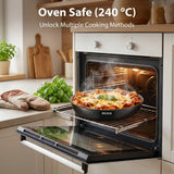 Ensemble de poêles à frire avec revêtement en céramique, ensemble de poêles à induction pour toutes les plaques de cuisson, poignée parfaite, 20 cm, 24 cm, 28 cm
