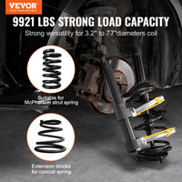 SucceBuy Compresseur de ressort de jambe de force Macpherson Kit de compresseur de ressort de jambe de force Interchangeable Extracteur de bobine de jambe de force Outil de retrait