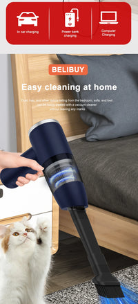 BELIBUY aspirateur de voiture aspirateur Portable appareil ménager haute puissance Mini nettoyeur sans fil aspirateur de tapis