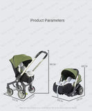 STOCK ue 4in1 bébé poussette bidirectionnelle multifonctionnelle nouveau-né bébé poussette 3in1 pliable panier type siège léger voyage landau