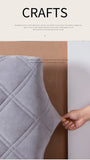 Housse de tête de lit matelassée en velours de haute qualité, tout compris, ultra luxueuse, douce et épaisse, matelassée en peluche courte.