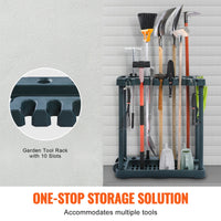SucceBuy 10 fentes organisateur d'outils de jardin de cour outil à Long manche/frenouille/tour de chambre support de support de rangement pour l'organisation du Garage