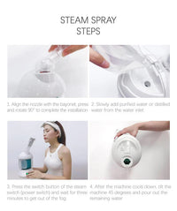 KSKIN Vaporisateur facial portable personnalisé en promotion, vaporisateur ionique professionnel pour le visage
