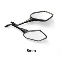 Universel 1 paire 8mm 10mm moto Scooter e-bike poignée barre fin rétroviseurs latéraux électromobile arrière côté convexe miroir