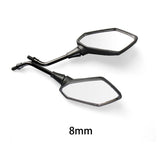 Universel 1 paire 8mm 10mm moto Scooter e-bike poignée barre fin rétroviseurs latéraux électromobile arrière côté convexe miroir