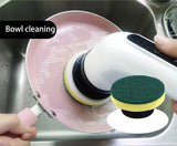 Brosse de nettoyage électrique 9 en 1 2000 mAh, outil de nettoyage pour salon, salle de bain et cuisine