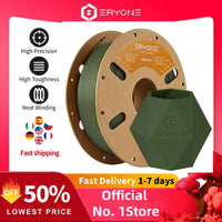 Filament PLA mat premium ERYONE 1/3/5/10 kg, diamètre 1,75 mm, impression 3D, multicolore disponible, promotion exceptionnelle sur le filament PLA mat, bobine de 1 kg.