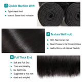 Extensions de cheveux lisses Tissage, 45, 50 et 55 cm (18, 20 et 22 pouces), cheveux naturels brésiliens, qualité 10A. Livraison en 3 jours en France.