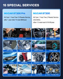 MUCAR BT200/BT200 Pro OBD2 Outil de diagnostic Bluetooth Diagnostic complet du système, réinitialisation de l'huile SAS 15 Scanner OBD 2 pour tous les véhicules Lecteur de codes