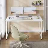 Bureau d'ordinateur WOLTU avec structure en métal, table de travail moderne et spacieuse pour la maison, le bureau ou la chambre. Idéal pour écrire, étudier ou jouer.