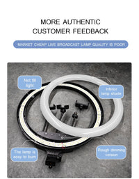 Éclairage de remplissage de photographie LED avec trépied, appareil Photo, cercle de Studio Photo, anneau lumineux pour Selfie, lampe de téléphone, vidéo Youtube