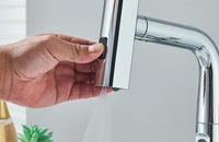 Robinet de lavabo à affichage numérique de température de cascade, pulvérisateur à jet de levage vers le bas, mélangeur d'évier d'eau chaude et froide, robinet de lavage pour salle de bains