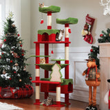 Grand arbre et tour pour chats d'intérieur, avec postes à gratter recouvertes de Sisal, hamac spacieux, perchoirs rembourrés et condos, jouets pour chats