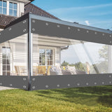 Bâche imperméable en PVC d'épaisseur 0.55mm, bâche résistante aux intempéries et aux UV pour gaz de jardin, porche, Garage, couverture pour plantes agricoles