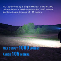 TrustFire MC12 EDC lampe frontale LED puissante 1000Lumens lampe frontale Rechargeable magnétique XP-L HI lampe torche de Camping