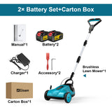 Gismis 10 pouces 46000 tr/min tondeuse à gazon électrique sans brosse tondeuse à gazon sans fil coupe-paes de jardin pour Makita 18V batterie broche