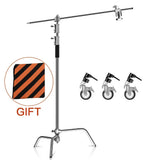 SH-Support d'éclairage RapDuty C en acier inoxydable, support de photographie, bras de maintien, 260cm, 107cm, recommandé Max, liquimanquer, un cadeau