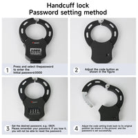 Antivol de type menottes pour trottinette électrique, antivol de vélo, cadenas à code enroulé et sécurisé, accessoires pour trottinettes électriques, poussettes, motos et vélos