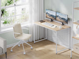 Bureau d'ordinateur WOLTU avec structure en métal, table de travail moderne et spacieuse pour la maison, le bureau ou la chambre. Idéal pour écrire, étudier ou jouer.
