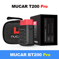 MUCAR BT200/BT200 Pro OBD2 Outil de diagnostic Bluetooth Diagnostic complet du système, réinitialisation de l'huile SAS 15 Scanner OBD 2 pour tous les véhicules Lecteur de codes