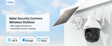 AOSU 3MP PTZ caméra de sécurité solaire batterie intégrée sans fil 2.4Ghz WIFI caméra PIR AI détection 2 voies Audio caméra de vidéosurveillance extérieure