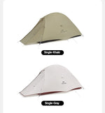 Tente de camping ultralégère Naturehike Cloud Up Pro pour 2 personnes, 3 saisons, moustiquaire 20D, portable, pour la randonnée et les voyages en plein air, avec tapis de sol.