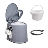 SucceBuy Toilettes portables pour camping Porta Pot avec seau intérieur amovible de 1,3 G Toilettes de voyage pour voyage de camping en plein air