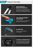 Gismis 10 pouces 46000 tr/min tondeuse à gazon électrique sans brosse tondeuse à gazon sans fil coupe-paes de jardin pour Makita 18V batterie broche